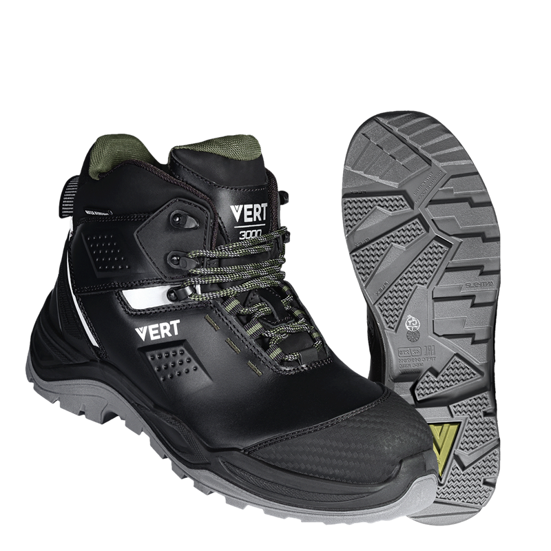 Ботинки VERT (VERT 3001) с КП и КС, кожаные ПУ/ТПУ