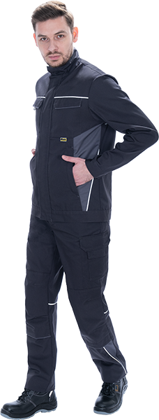 Куртка мужская GT от механических воздействий и ОПЗ, т.серый-серый