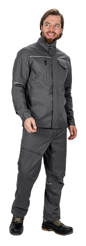 Костюм мужской ДЮРАБЛ от механических воздействий и ОПЗ (куртка, брюки), серый