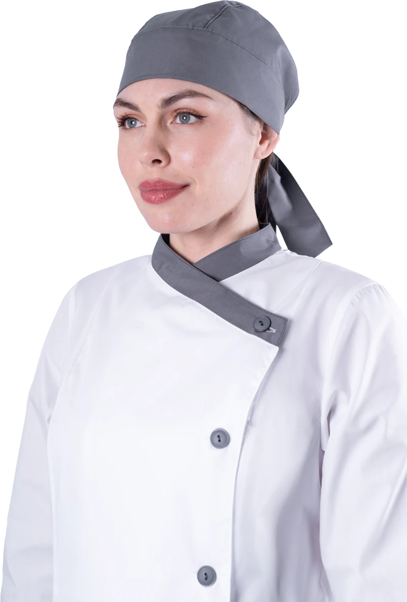 Костюм БИСТРО, белый-т/серый, женский Кос 841