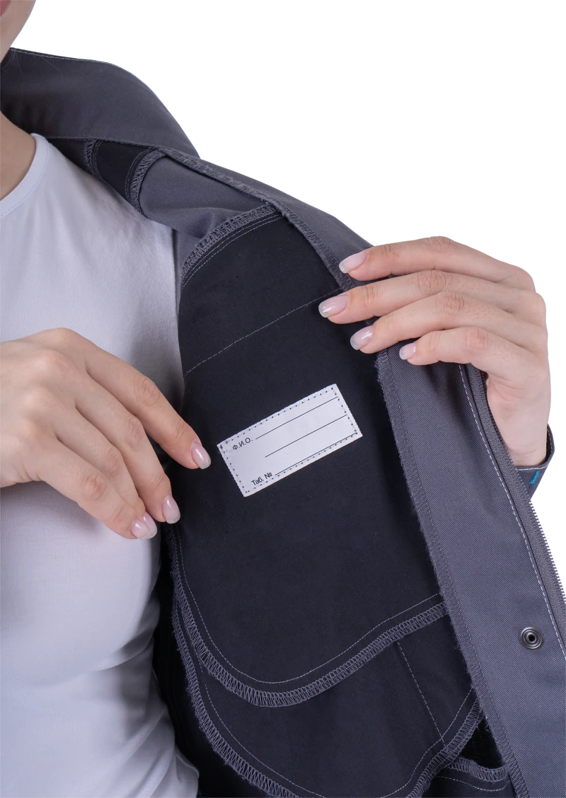Куртка женская ТУРБО SAFETY от механических воздействий и ОПЗ, серый/темно-серый Кур 690