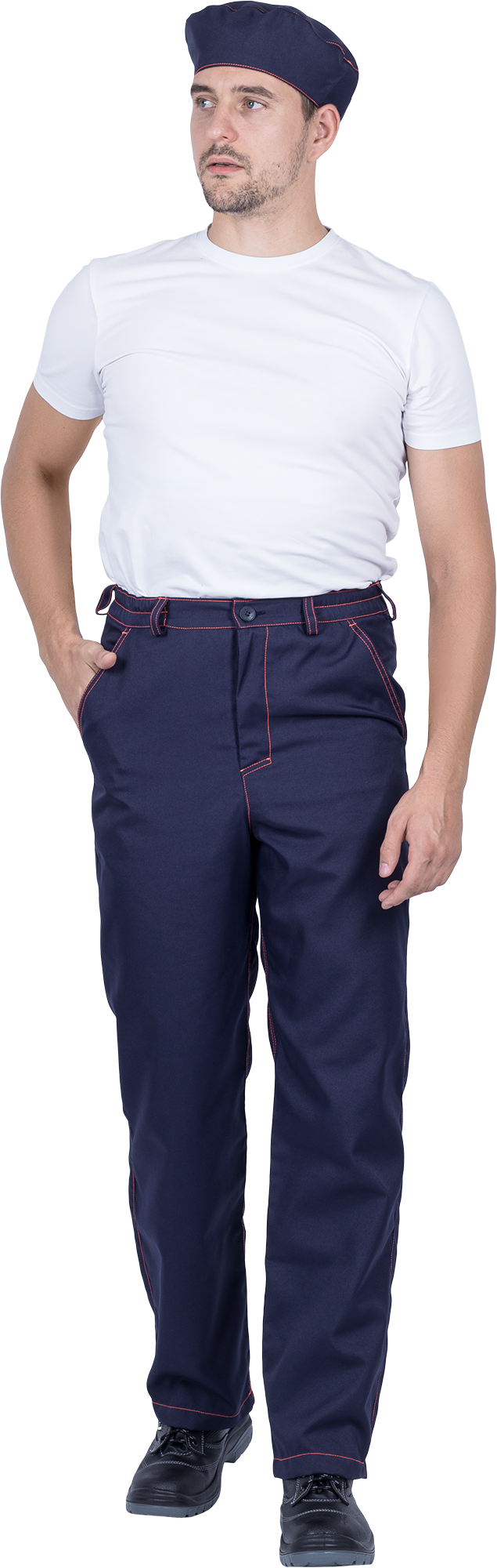 Костюм мужской ХИМОС (куртка, брюки, берет) от растворов кислот и щелочей, механических воздействий