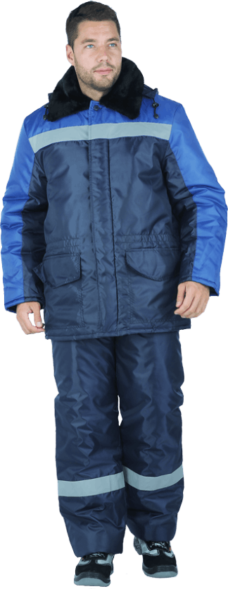 Костюм РЕГИОН зимний, т/синий-василёк Кос 307